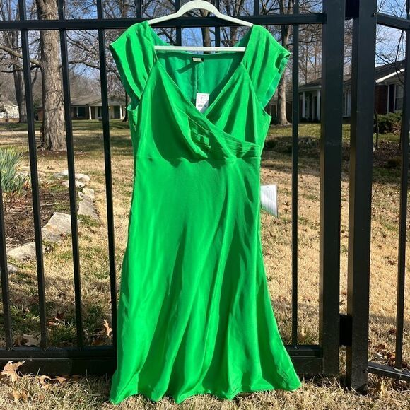 J Crew 100% Silk Cecelia Dress NWT - Picture 1 of 7